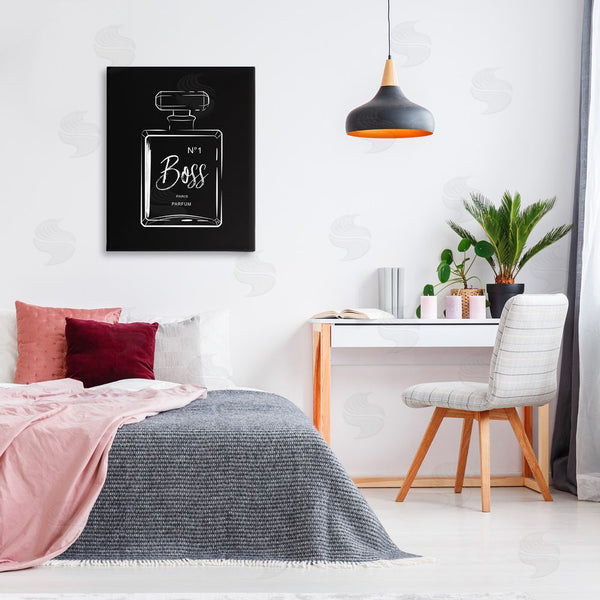 Stupell Industries Martina Pavlova | Boss Perfume On Black Wall Art