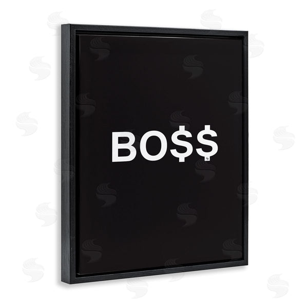 Stupell Industries Martina Pavlova | Boss Text Dollar Signs