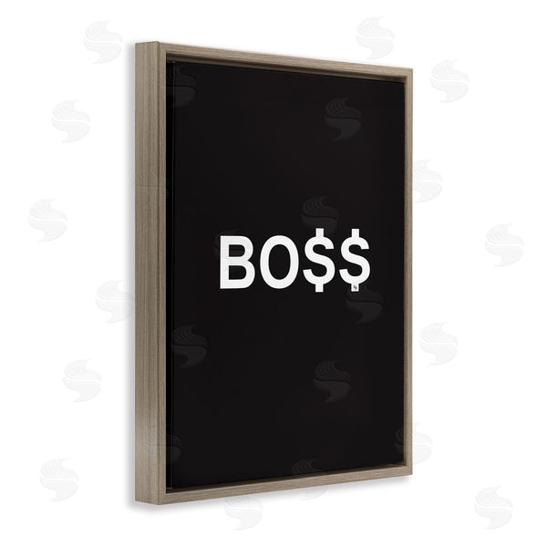 Stupell Industries Martina Pavlova | Boss Text Dollar Signs