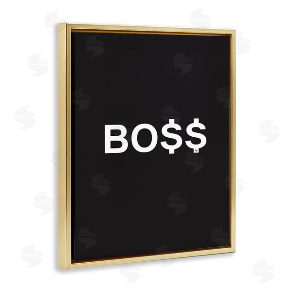 Stupell Industries Martina Pavlova | Boss Text Dollar Signs