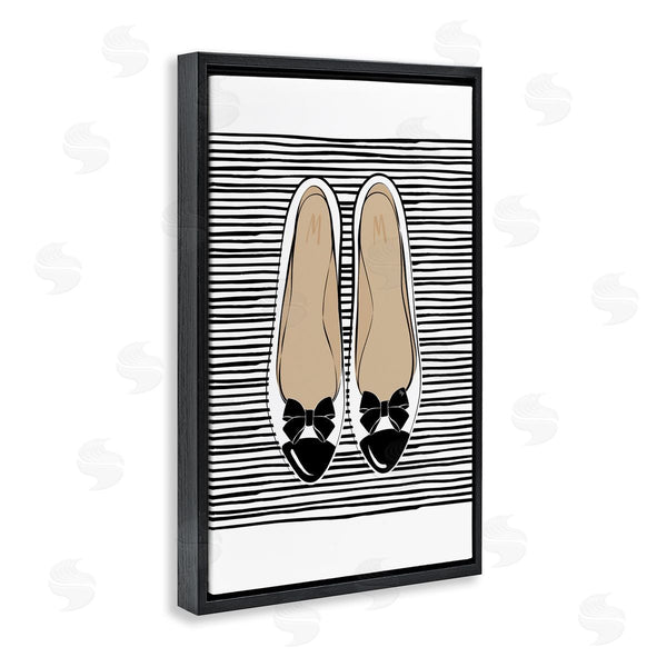 Stupell Industries Martina Pavlova | Bow Flats On Stripes