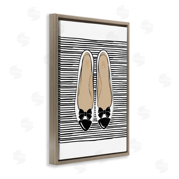 Stupell Industries Martina Pavlova | Bow Flats On Stripes