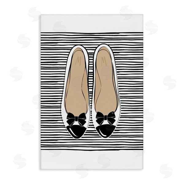 stupell industries Martina Pavlova | Bow Flats on Stripes