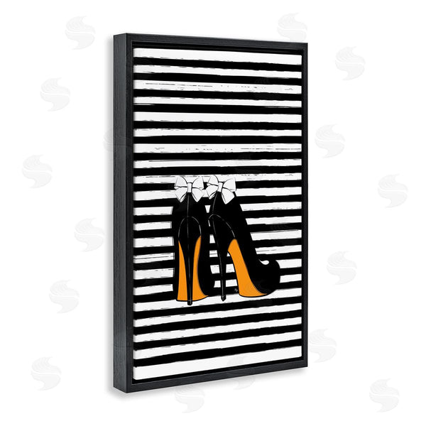 Stupell Industries Martina Pavlova | Bow Heels On Stripes