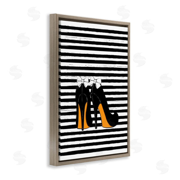 Stupell Industries Martina Pavlova | Bow Heels On Stripes