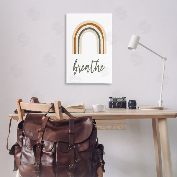 Stupell Industries Martina Pavlova | Breathe With Subtle Earth Tones Wall Art