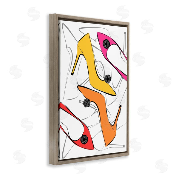 Stupell Industries Martina Pavlova | Bright Happy Heels