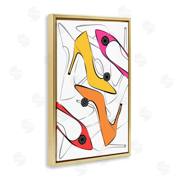 Stupell Industries Martina Pavlova | Bright Happy Heels