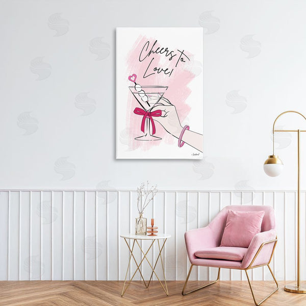 Stupell Industries Martina Pavlova | Cheers To Love Martini Wall Art