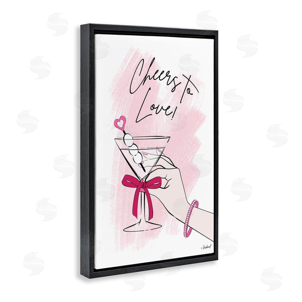 Stupell Industries Martina Pavlova | Cheers To Love Martini Wall Art