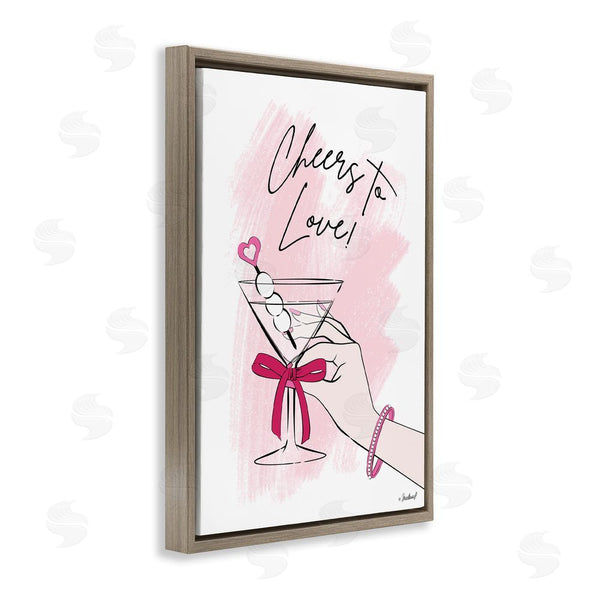 Stupell Industries Martina Pavlova | Cheers To Love Martini Wall Art
