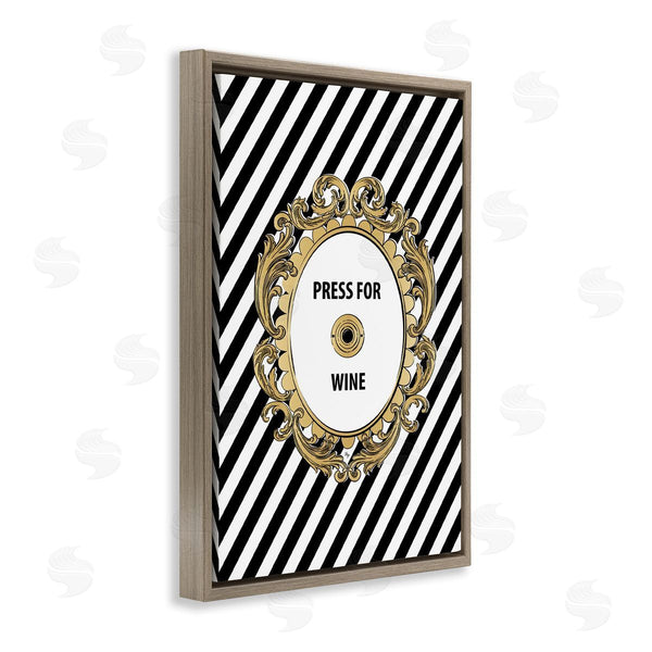 Stupell Industries Martina Pavlova | Classy & Chic Press For Wine