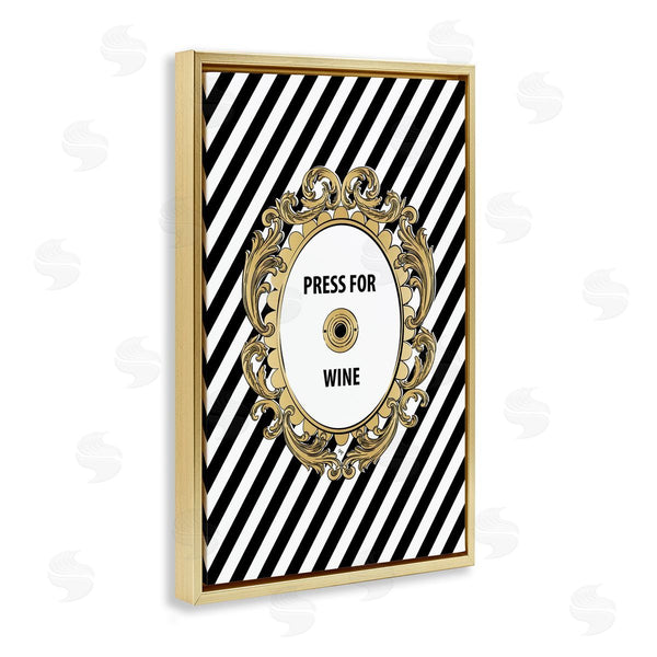 Stupell Industries Martina Pavlova | Classy & Chic Press For Wine