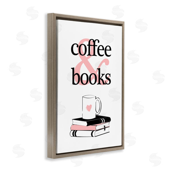 Stupell Industries Martina Pavlova | Coffee And Books Phrase
