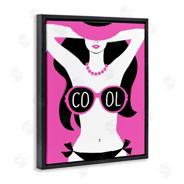 Stupell Industries Martina Pavlova | Cool Sunglasses Woman Phrase Wall Art