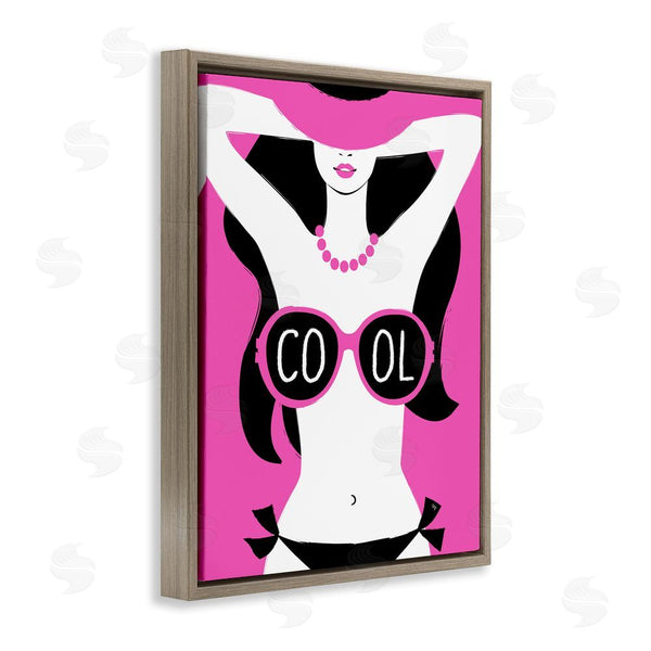 Stupell Industries Martina Pavlova | Cool Sunglasses Woman Phrase Wall Art