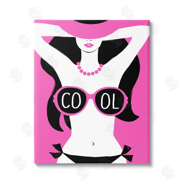 stupell industries Martina Pavlova | Cool Sunglasses Woman Phrase Wall Art