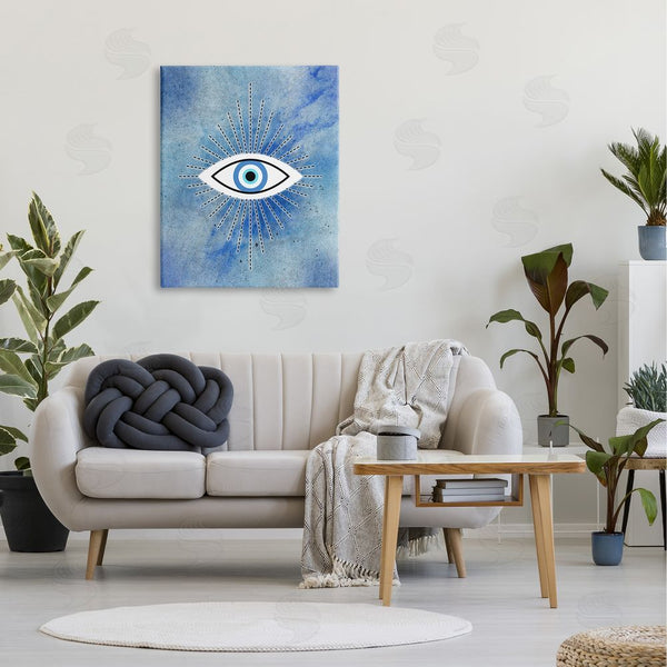 Stupell Industries Martina Pavlova | Deco Evil Sky Eye All Seeing Sacred Charm Wall Art