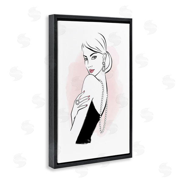 Stupell Industries Martina Pavlova | Diamond Jewelry Girl