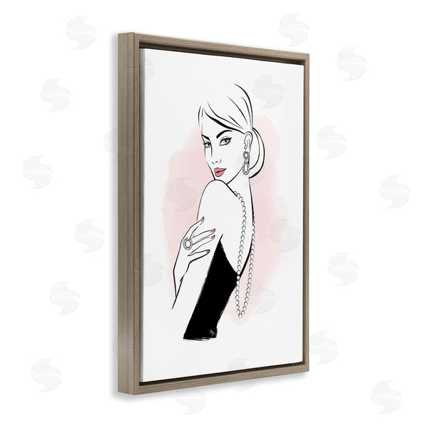 Stupell Industries Martina Pavlova | Diamond Jewelry Girl