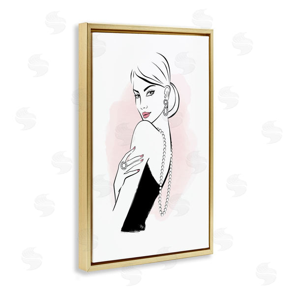 Stupell Industries Martina Pavlova | Diamond Jewelry Girl