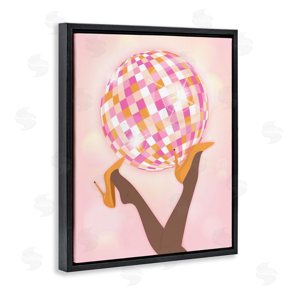 Stupell Industries Martina Pavlova | Disco Ball Retro Dancing Legs Wall Art