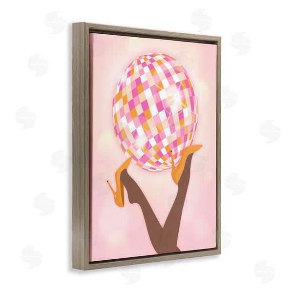 Stupell Industries Martina Pavlova | Disco Ball Retro Dancing Legs Wall Art