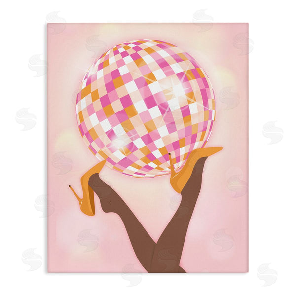 stupell industries Martina Pavlova | Disco Ball Retro Dancing Legs Wall Art
