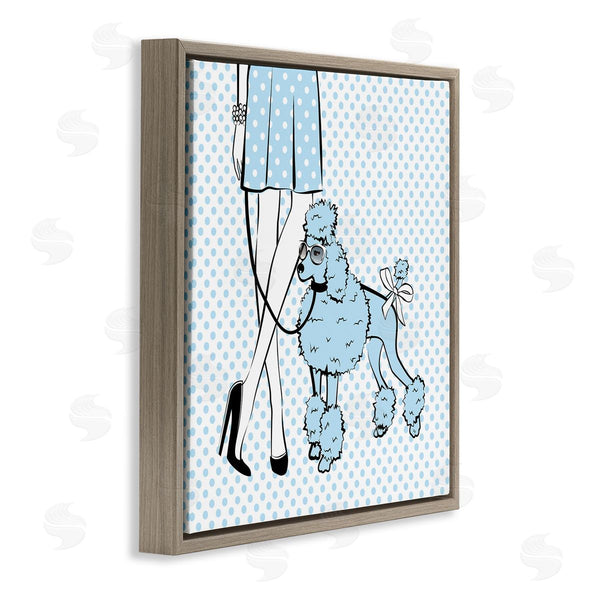 Stupell Industries Martina Pavlova | Dotted Girl And Poodle