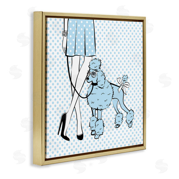 Stupell Industries Martina Pavlova | Dotted Girl And Poodle