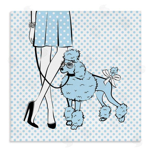 stupell industries Martina Pavlova | Dotted Girl and Poodle