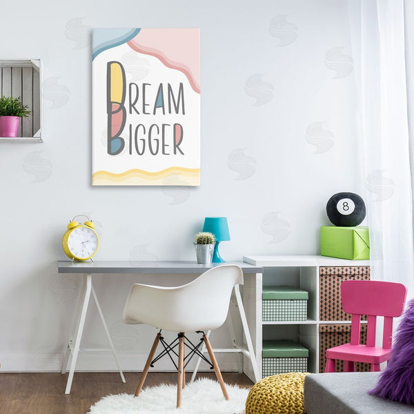 Stupell Industries Martina Pavlova | Dream Bigger Pastel Shapes Wall Art