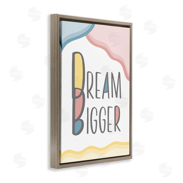 Stupell Industries Martina Pavlova | Dream Bigger Pastel Shapes Wall Art