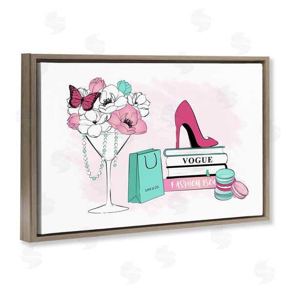 Stupell Industries Martina Pavlova | Fashion Books Scene Wall Art