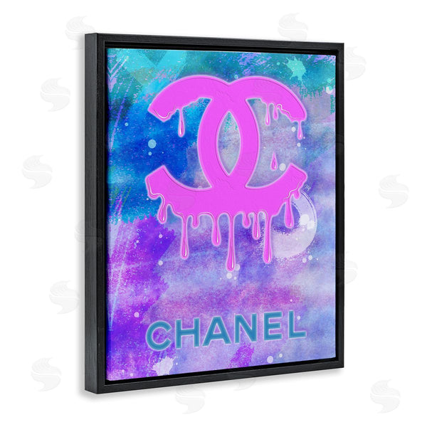 Stupell Industries Martina Pavlova | Fashion Logo Modern Drip Wall Art