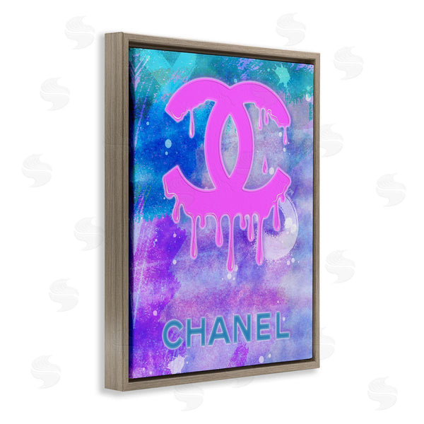 Stupell Industries Martina Pavlova | Fashion Logo Modern Drip Wall Art