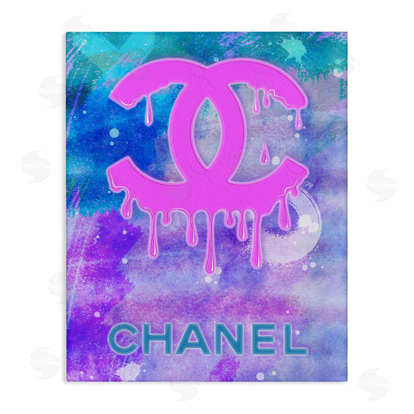 stupell industries Martina Pavlova | Fashion Logo Modern Drip Wall Art