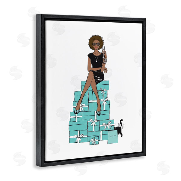 Stupell Industries Martina Pavlova | Fashionista On Gift Stack Designer