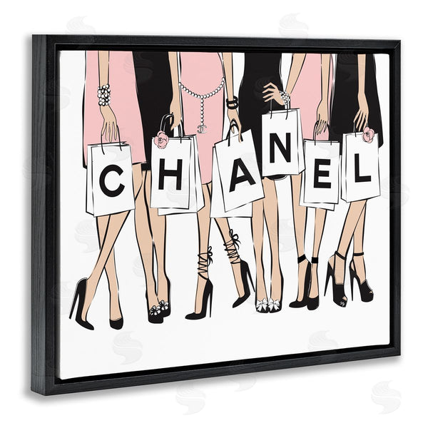 Stupell Industries Martina Pavlova | Fashionista Shopping Bags Standing Poses