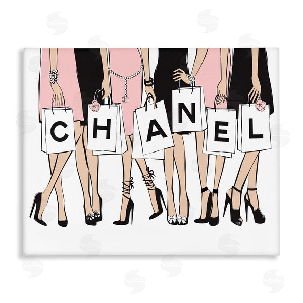 stupell industries Martina Pavlova | Fashionista Shopping Bags Standing Poses