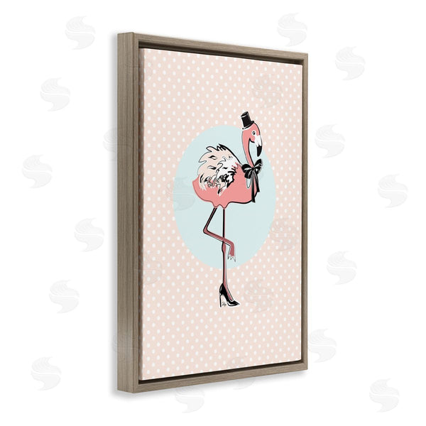 Stupell Industries Martina Pavlova | Flamingo And Top Hat