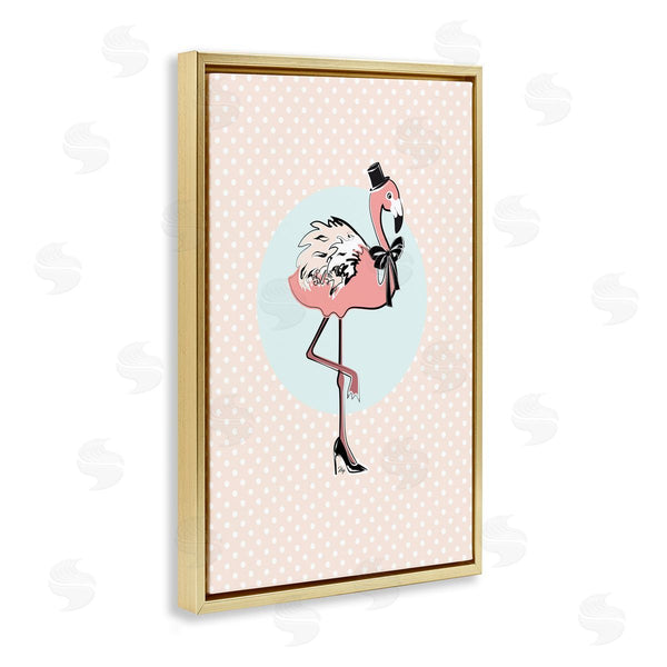 Stupell Industries Martina Pavlova | Flamingo And Top Hat