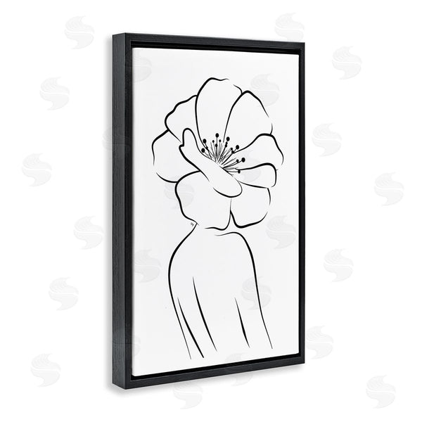 Stupell Industries Martina Pavlova | Flower Head Silhouette Wall Art