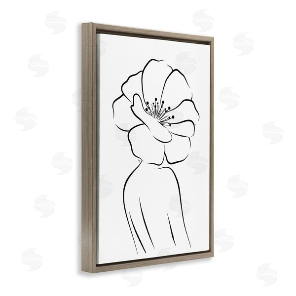 Stupell Industries Martina Pavlova | Flower Head Silhouette Wall Art