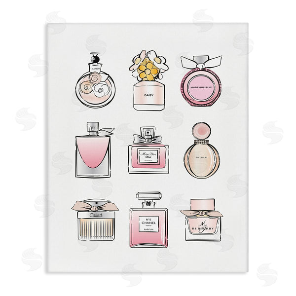stupell industries Martina Pavlova | Fragrance Bottle Glamour Chic Modern Fashion Illustrations Wall Art