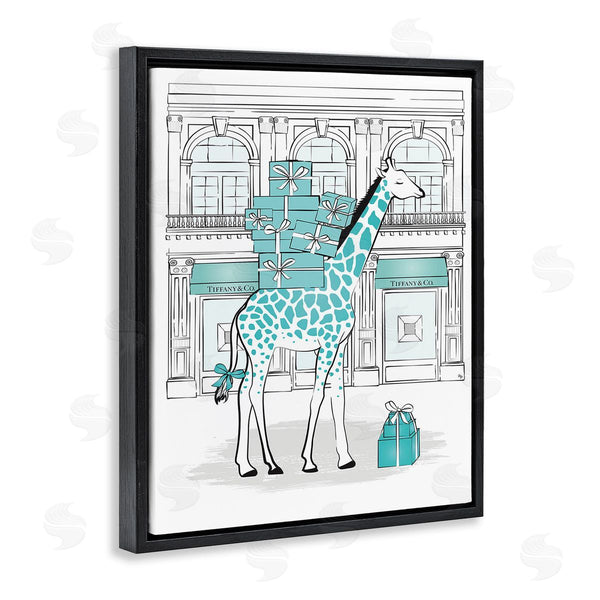 Stupell Industries Martina Pavlova | Giraffe At Glam Storefront Wall Art