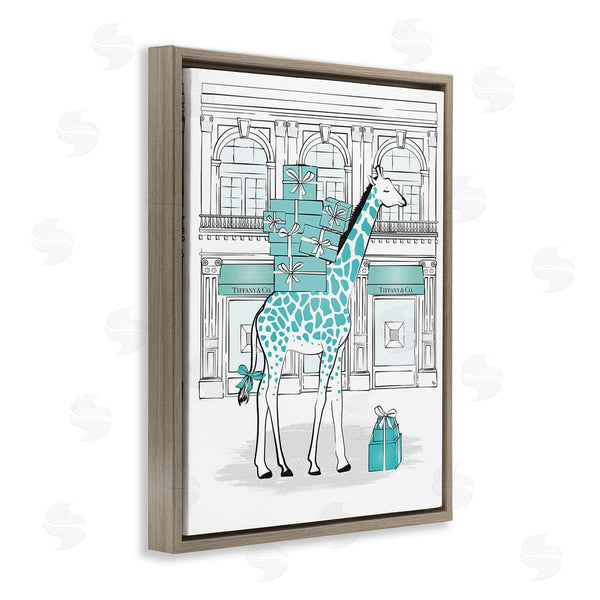 Stupell Industries Martina Pavlova | Giraffe At Glam Storefront Wall Art