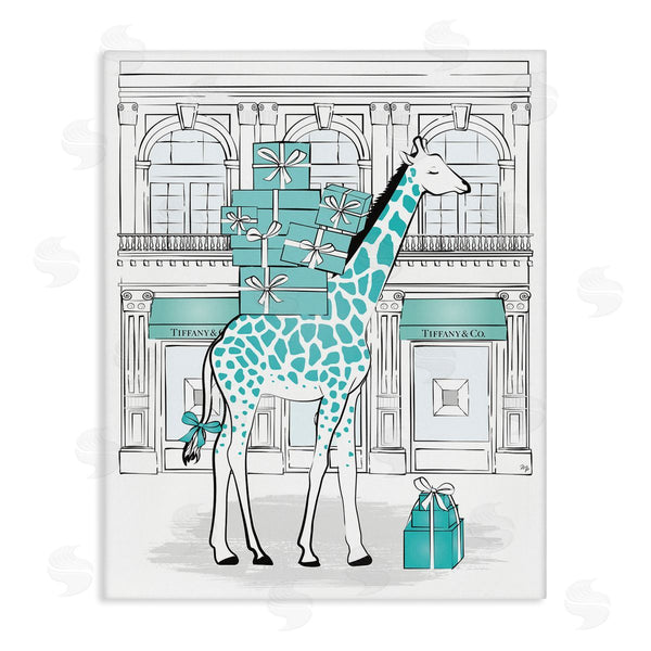 stupell industries Martina Pavlova | Giraffe Stacked Gift Boxes Designer