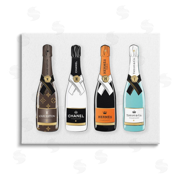 stupell industries Martina Pavlova | Glam Fashion Champagne Bottles Style Brand