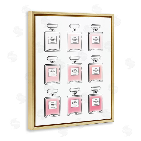 Stupell Industries Martina Pavlova | Glam Pink Ombre Perfume Bottles